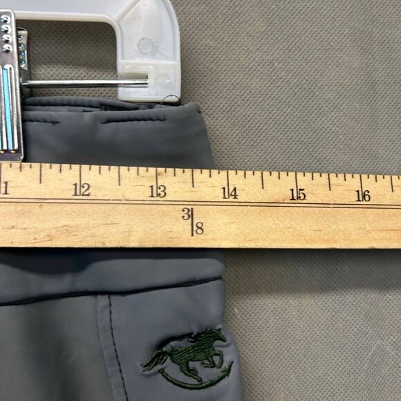 Riding Breeches Pants Women's Size Small Gray Grip Seat Pockets Equestrian Nylon - Picture 4 of 8